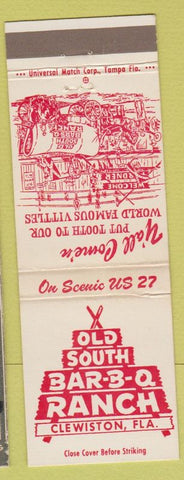 Matchbook Cover - Old South BBQ Ranch Clewiston FL