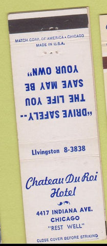 Matchbook Cover - Chateau Du Roi Hotel Chicago IL