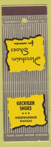 Matchbook Cover - Florsheim Shoes for Women Geckeler Independence KS