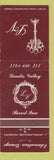 Matchbook Cover - Landis Valley Resort Inn Lancaster PA