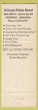 Matchbook Cover - Arizona Palms Motel Phoenix AZ WORN