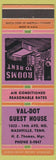 Matchbook Cover - Val Dot Guest House Nashville TN