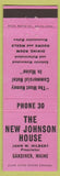 Matchbook Cover - New Johnson House Gardiner ME low phone #