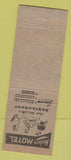 Matchbook Cover - Western Hills Restaurant Bowling Green KY