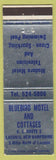 Matchbook Cover - Bluebird Motel Cottages Laconia NH