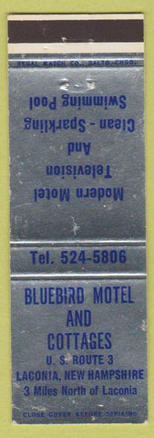 Matchbook Cover - Bluebird Motel Cottages Laconia NH
