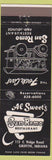 Matchbook Cover - San Remo Restaurant Griffith IN