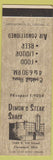 Matchbook Cover - Dimon's Steak Shack Cleveland OH