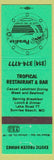 Matchbook Cover Paradise Tropical Restaurant Bar Sunrise Beach MO Exotic Drinks