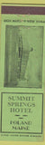 Matchbook Cover - Summit Springs Hotel Poland ME