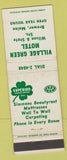 Matchbook Cover - Village Green Motel Brewer ME