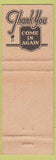 Matchbook Cover - Tower Motel Baker OR WEAR