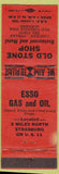 Matchbook Cover - Old Stone Shop Restaurant Strasburg PA? Esso oil gas WEAR