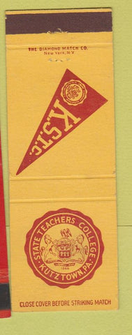 Matchbook Cover - Kutztown PA State Teachers College