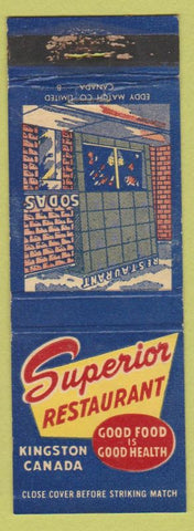 Matchbook Cover - Superior Restaurant Kingston ON WEAR