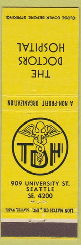 Matchbook Cover - Doctors Hospital Seattle WA