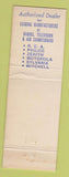 Matchbook Cover - Mac's Radio TV Waterbury CT RCA Philco WORN