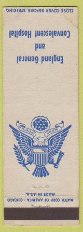 Matchbook Cover - England General and Convalescent Hospital military