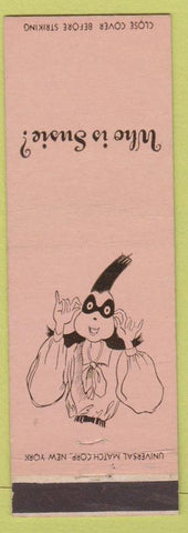 Matchbook Cover - Who is Suzie Magazine NYC girlie
