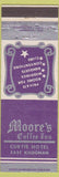Matchbook Cover - Moore's Coffee Inn East Kildonan Winnipeg MB