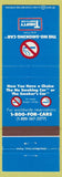Matchbook Cover - Thrifty Car Rentals No Smoking Cars Chrysler New Yorker