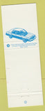 Matchbook Cover - Thrifty Car Rentals No Smoking Cars Chrysler New Yorker