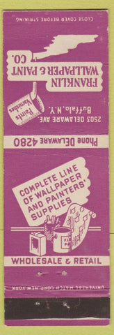 Matchbook Cover - Franklin Wallpaper Paint Buffalo NY
