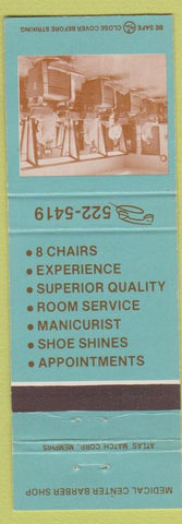 Matchbook Cover - Barber Shop Medical Center Memphis TN