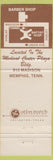 Matchbook Cover - Barber Shop Medical Center Memphis TN