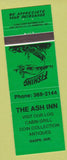 Matchbook Cover - Ash Inn Gaspe QC green