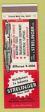 Matchbook Cover - Strelinger Machine Tools Warren MI