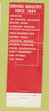 Matchbook Cover - Strelinger Machine Tools Warren MI