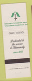 Matchbook Cover - St Vincent Hospital Medical Center Toledo OH