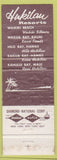 Matchbook Cover - Hukilau Resorts Hawaii hula girlie