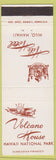 Matchbook Cover - Hilto Hotel Hawaii Volcano House