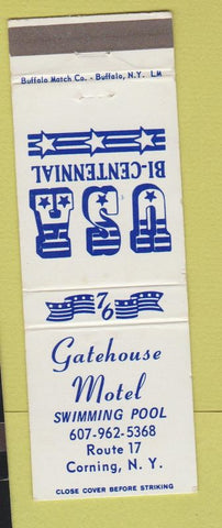 Matchbook Cover - Gatehouse Motel Corning NY WEAR