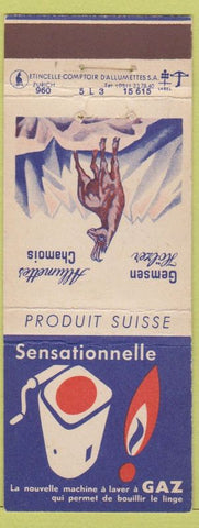 Matchbook Cover - Swiss? Matches Washing Machine