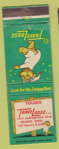 Matchbook Cover - Travel Lodge Motel Toledo OH
