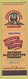 Matchbook Cover - Detroit Electrotype Company MI WEAR