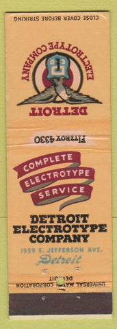 Matchbook Cover - Detroit Electrotype Company MI WEAR