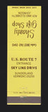 Matchbook Cover - Shanty Gift Shop Sunderland VT