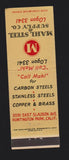Matchbook Cover - Mahl Steel Supply Huntington Park CA