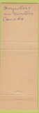 Matchbook Cover - Marshall Wells Hardware Paints Canada WEAR