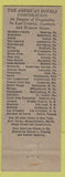 Matchbook Cover - Grosvenor Hotel New York City blue WEAR