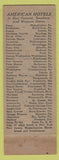 Matchbook Cover - Francis Scott Key Hotel Frederick MD