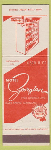 Matchbook Cover - Hotel Georgian Silver Spring MD