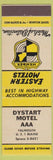 Matchbook Cover - Dystart Motel Falmouth ME