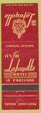 Matchbook Cover - Lafayette Hotel Portland ME