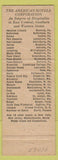 Matchbook Cover - Lafayette Hotel Portland ME