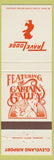 Matchbook Cover - Travelodge  Hotel Captain's Galley Cleveland OH